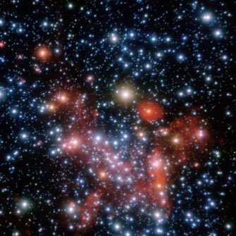 Stars tightly packed at the centre of our Milky Way galaxy Credit: VLT,-ESO