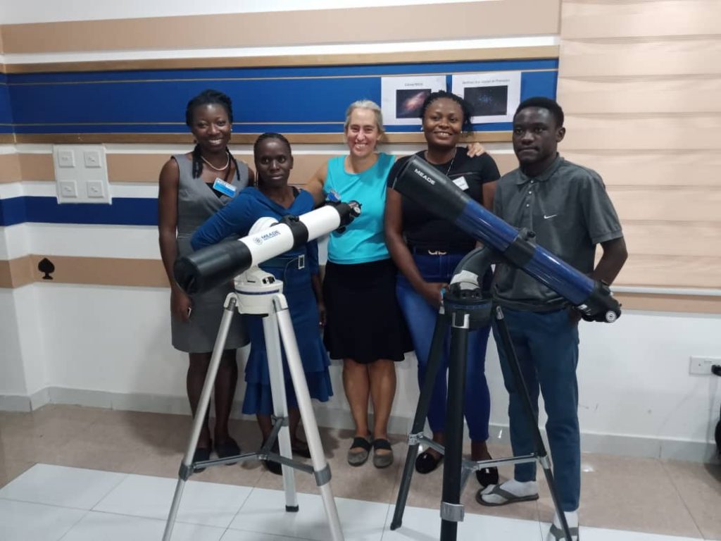 Dr. Strubbe with students at PASEA 2022 in Zambia.